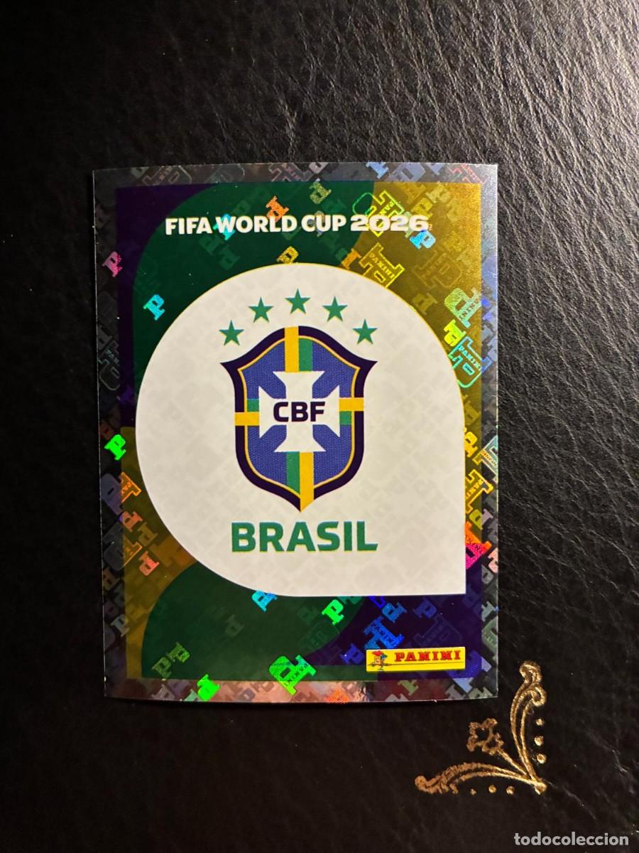 Cromos de f&uacute;tbol: BRA 1 ESCUDO LOGO BRA1 BRASIL FIFA WORLD CUP MUNDIAL 2026 26 PANINI