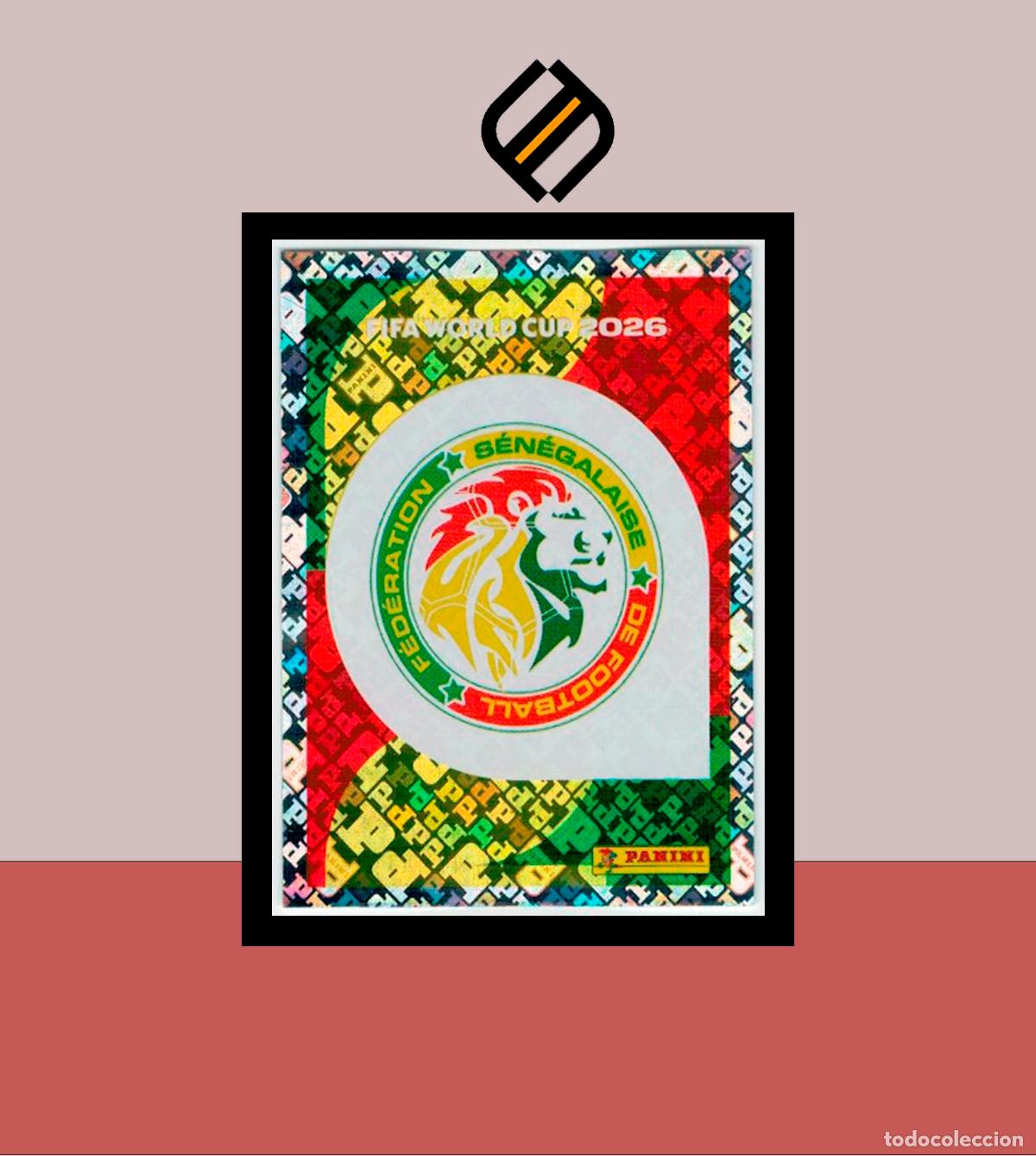 Cromos de f&uacute;tbol: PANINI FIFA CLUB WORLD CUP 2026 26 SEN 1 ESCUDO SENEGAL STICKER MUNDIAL MEX CAN USA LIGA