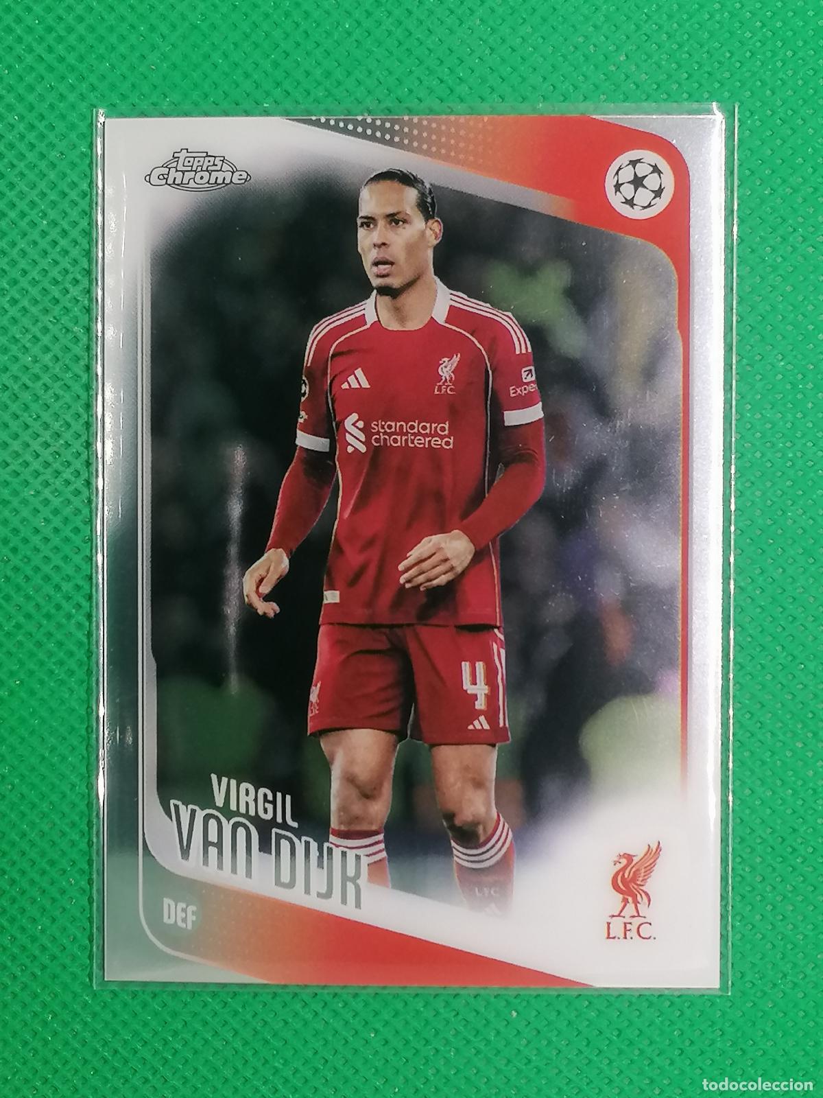 Figurine di Calcio: 79 VIRGIL VAN DIJK LIVERPOOL ⚽ TOPPS CHROME UCC 25 26 2025 2026 ⚽