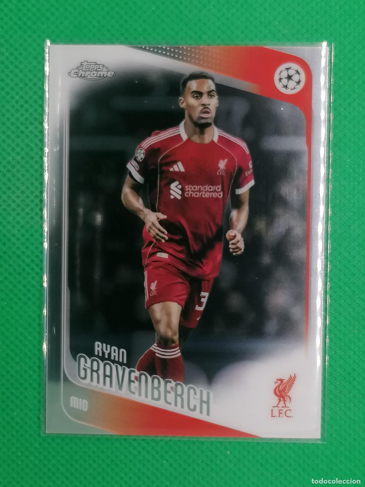 Figurine di Calcio: 193 RYAN GRAVENBERCH LIVERPOOL ⚽ TOPPS CHROME UCC 25 26 2025 2026 ⚽
