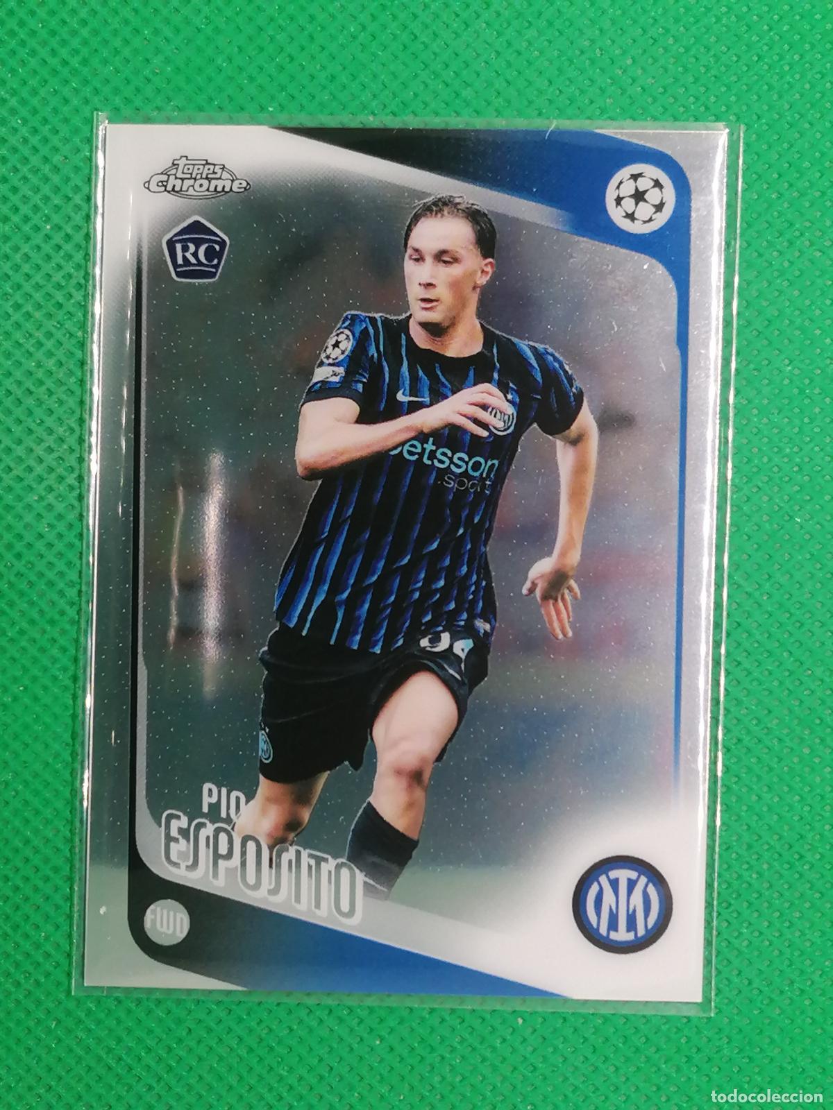 Cromos de f&uacute;tbol: 163 PIO EXPOSITO INTER MILAN ROOKIE ⚽ TOPPS CHROME UCC 25 26 2025 2026 ⚽