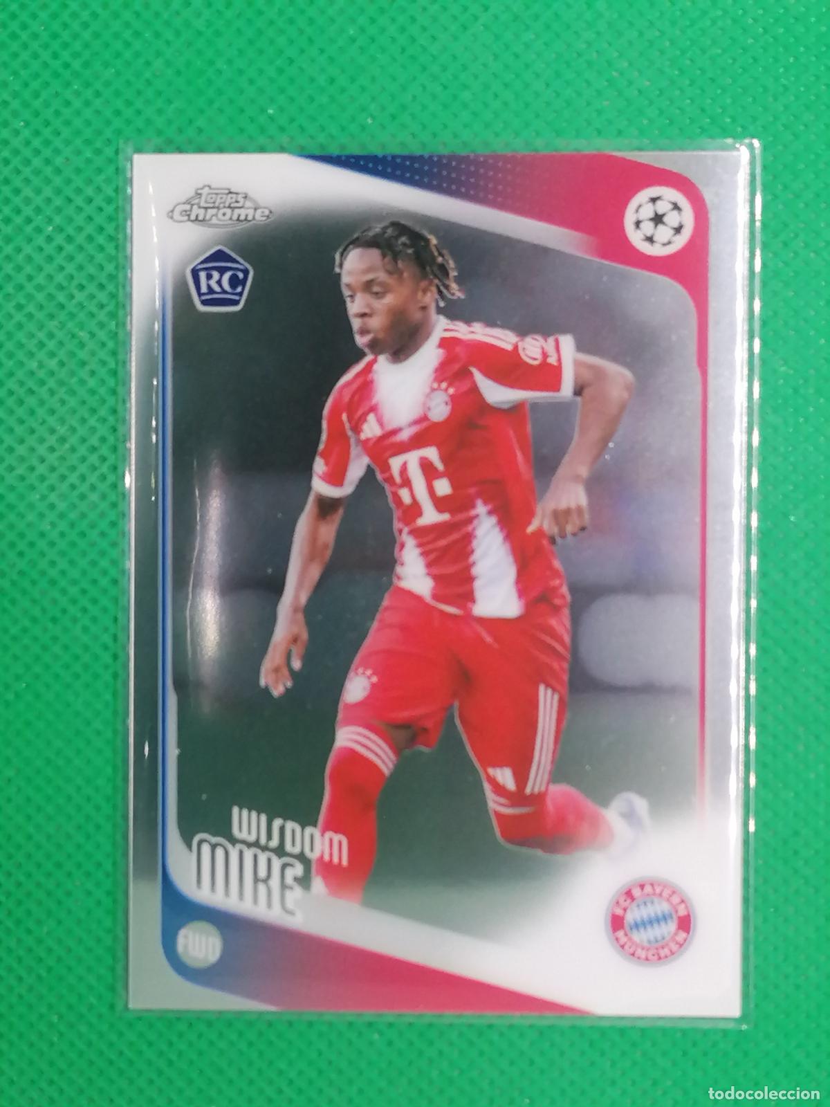 Cromos de f&uacute;tbol: 88 WISDOM MIKE BAYERN MUNICH ROOKIE ⚽ TOPPS CHROME UCC 25 26 2025 2026 ⚽
