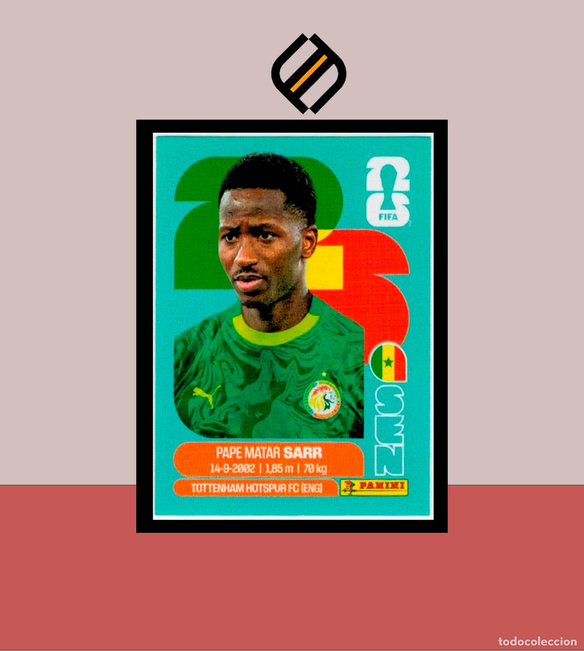 Cromos de f&uacute;tbol: PANINI FIFA CLUB WORLD CUP 2026 26 SEN 10 PAPE MATAR SARR SENEGAL STICKER MUNDIAL MEX CAN USA
