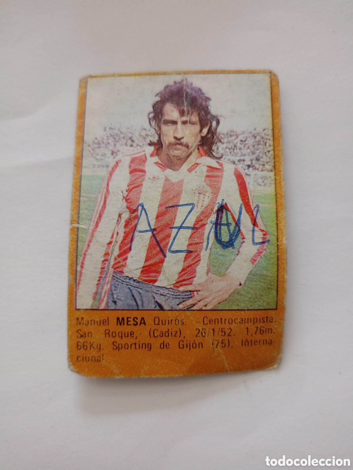 Fu&szlig;ball-Sticker: ROLLAN - SUPER FUTBOL 84 - UN CROMO - SPORTING GIJON - MESA