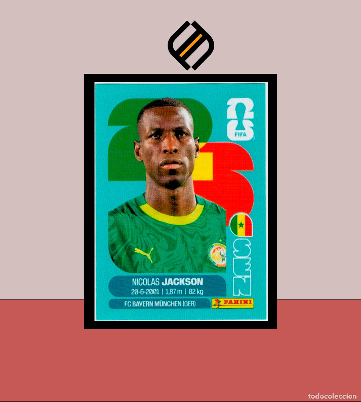 Fu&szlig;ball-Sticker: PANINI FIFA CLUB WORLD CUP 2026 26 SEN 19 NICOLAS JACKSON SENEGAL STICKER MUNDIAL MEX CAN USA LIGA
