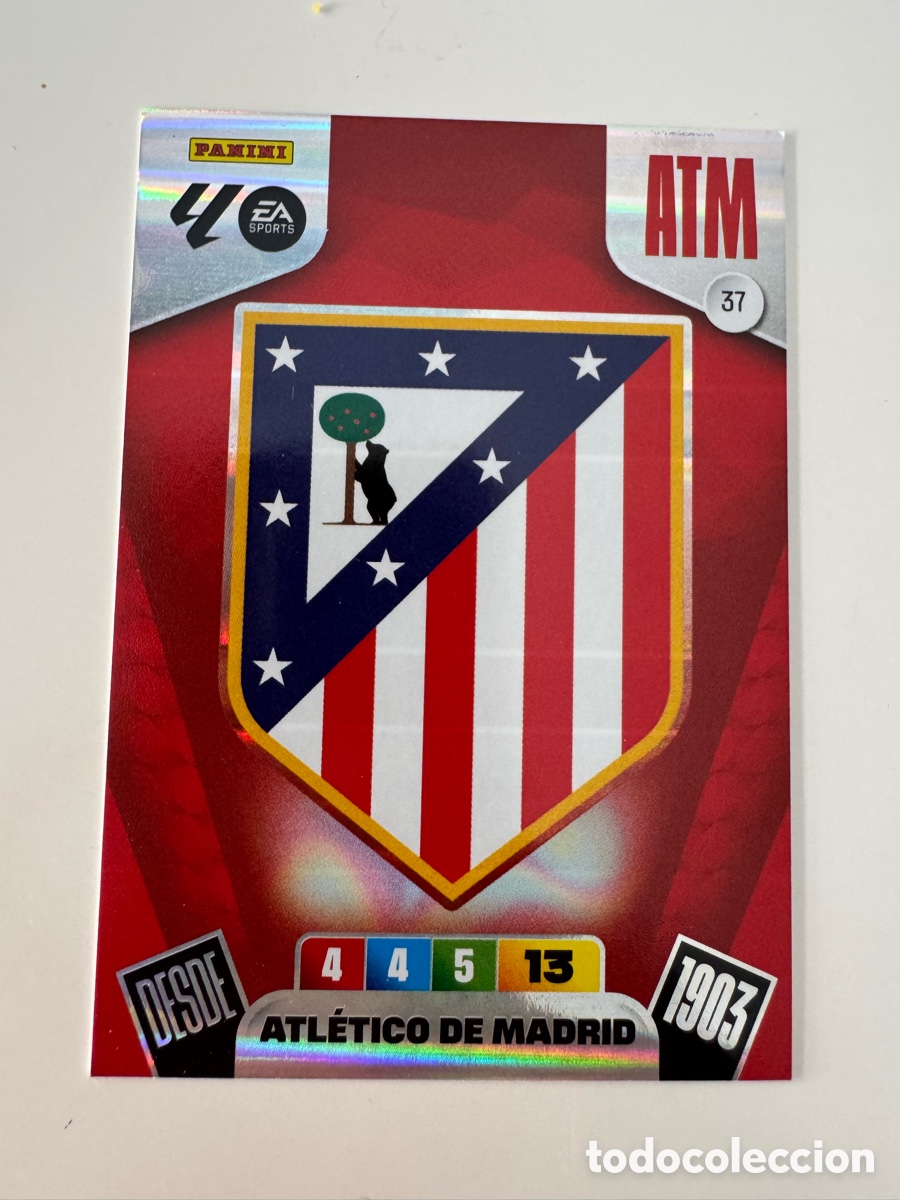 Fu&szlig;ball-Sticker: PANINI ADRENALYN XL LIGA 2025-2026 25-26 &ndash; ESCUDO &ndash; Atl&eacute;tico de Madrid N&ordm; 37