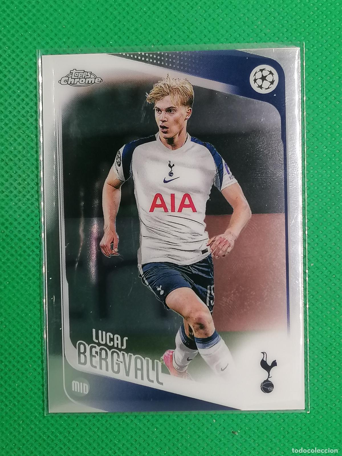 Fu&szlig;ball-Sticker: 121 LUCAS BERGVALL TOTTENHAM ⚽ TOPPS CHROME UCC 25 26 2025 2026 ⚽