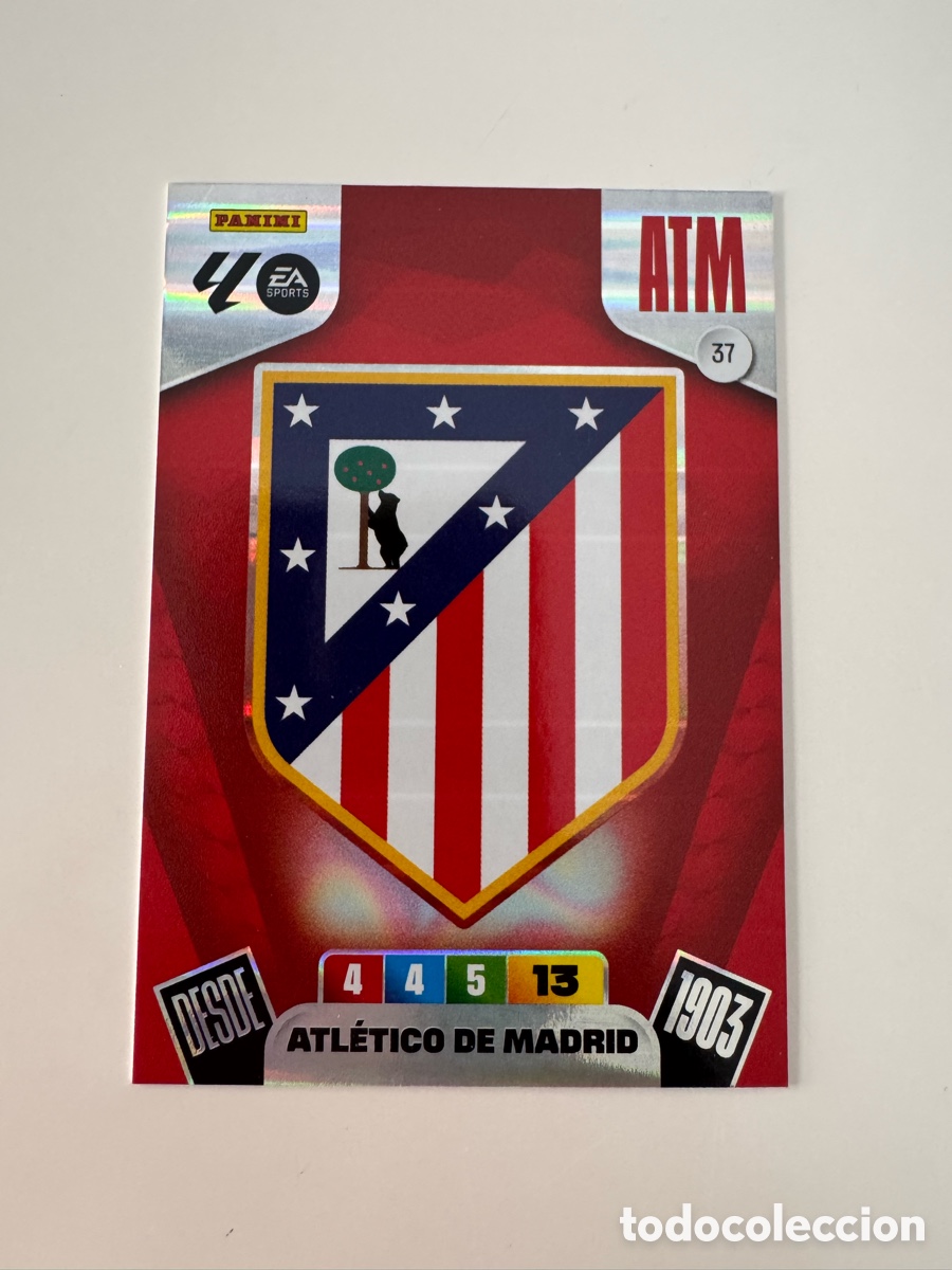Fu&szlig;ball-Sticker: PANINI ADRENALYN XL LIGA 2025-2026 25-26 &ndash; ESCUDO &ndash; Atl&eacute;tico de Madrid N&ordm; 37