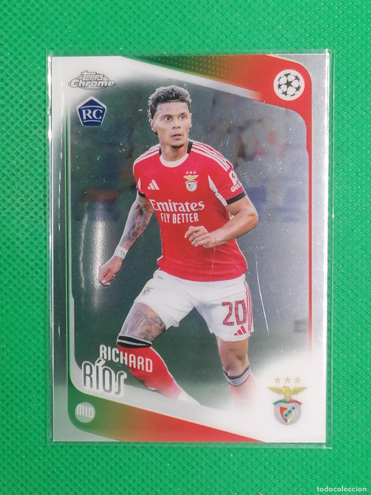 Cromos de f&uacute;tbol: 16 RICHARD RIOS BENFICA ROOKIE ⚽ TOPPS CHROME UCC 25 26 2025 2026 ⚽