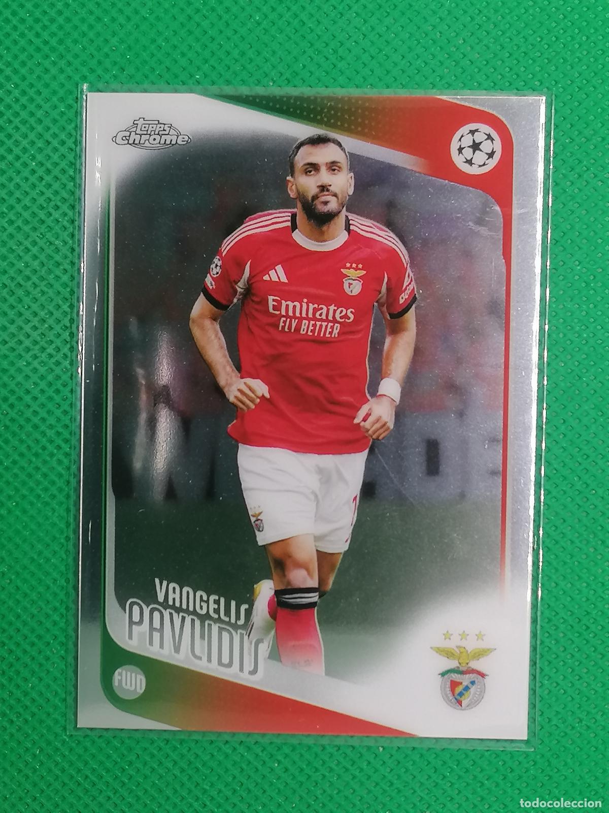 Cromos de f&uacute;tbol: 34 VANGELIS PAVLIDIS BENFICA ⚽ TOPPS CHROME UCC 25 26 2025 2026 ⚽