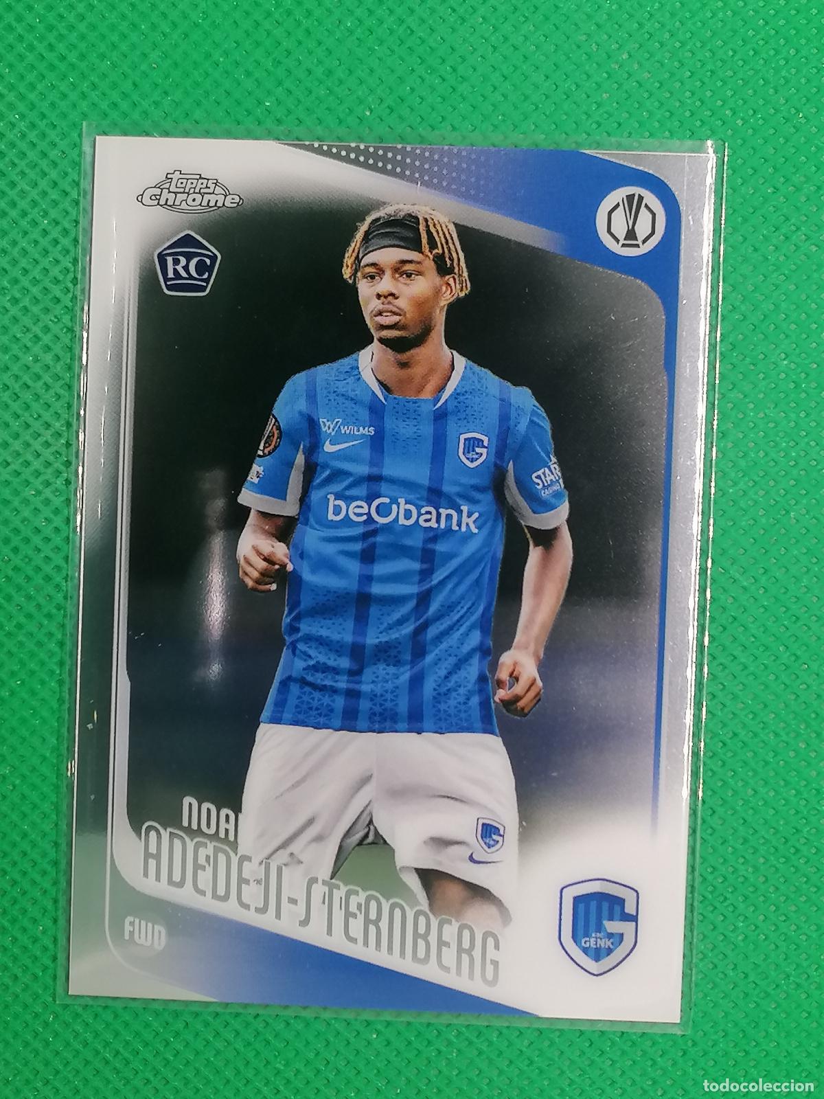 Cromos de f&uacute;tbol: 122 NOAH ADEDEJI GENK ROOKIE ⚽ TOPPS CHROME UCC 25 26 2025 2026 ⚽