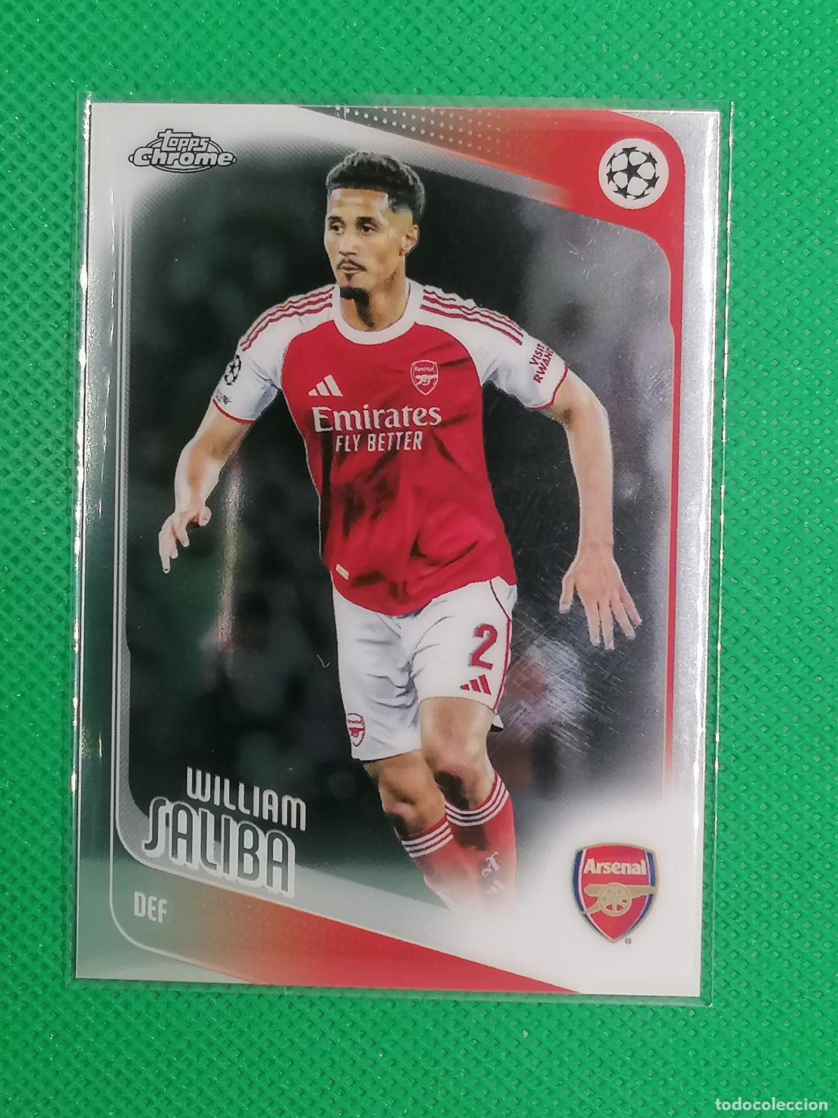 Cromos de f&uacute;tbol: 113 WILLIAM SALIBA ARSENAL ⚽ TOPPS CHROME UCC 25 26 2025 2026 ⚽