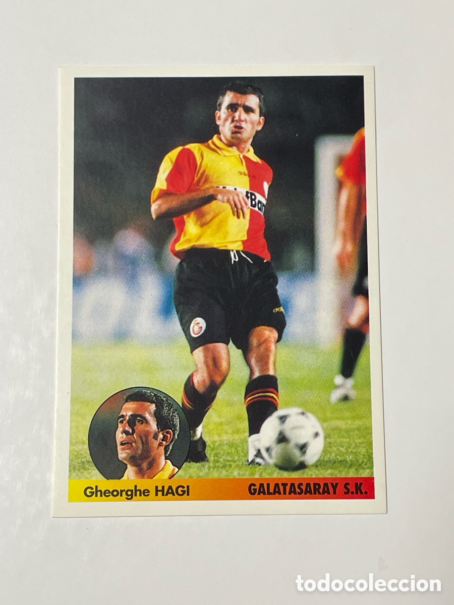 Cromos de f&uacute;tbol: Gheorghe Hagi Galatasaray Panini Los mejores equipos de Europa 1996/97 #296