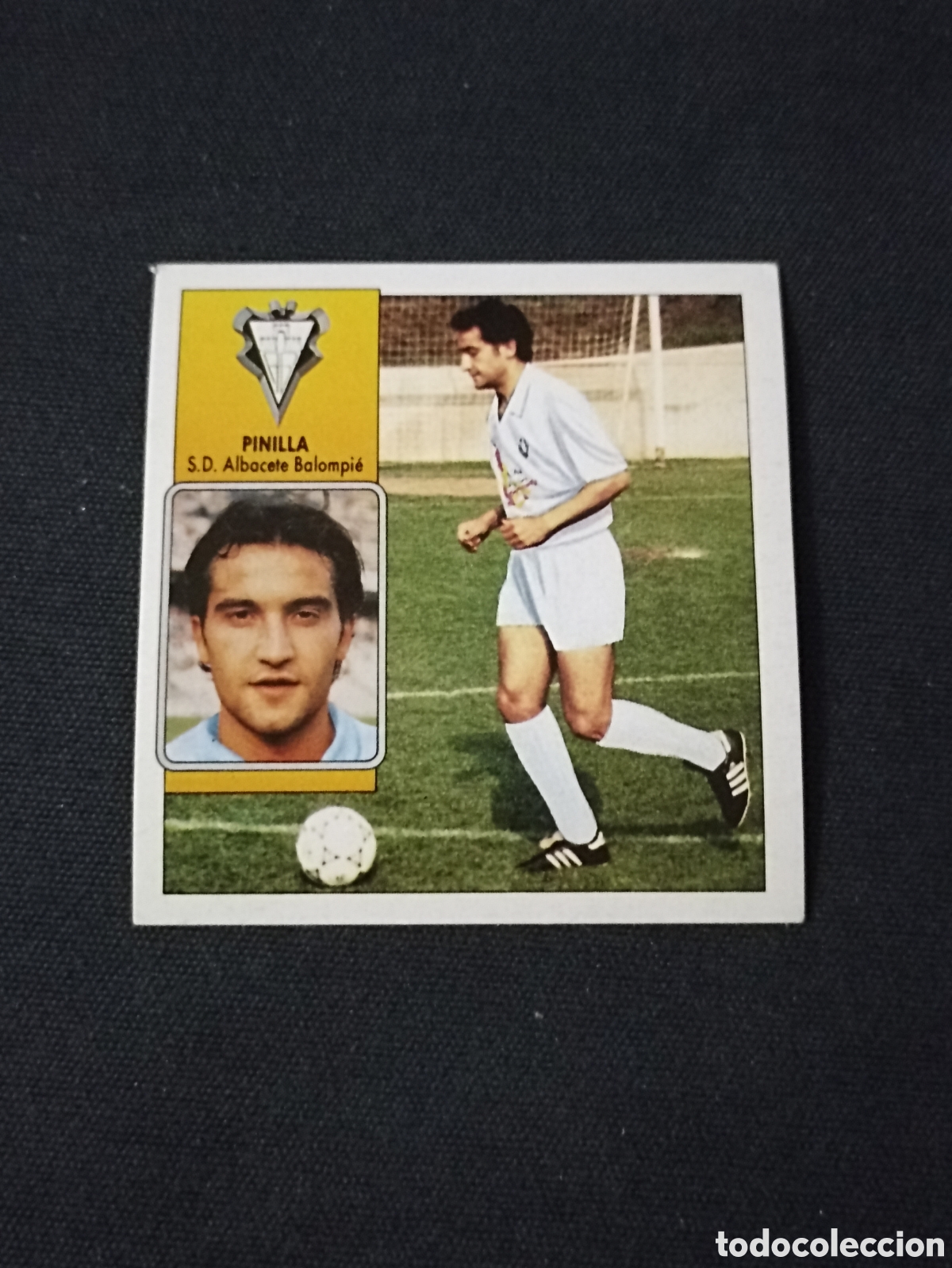 Cromos de f&uacute;tbol: Pinilla , Fichaje N&uacute;mero 2 ( Albacete Balompi&eacute; ). Liga este 92-93. Nunca pegado