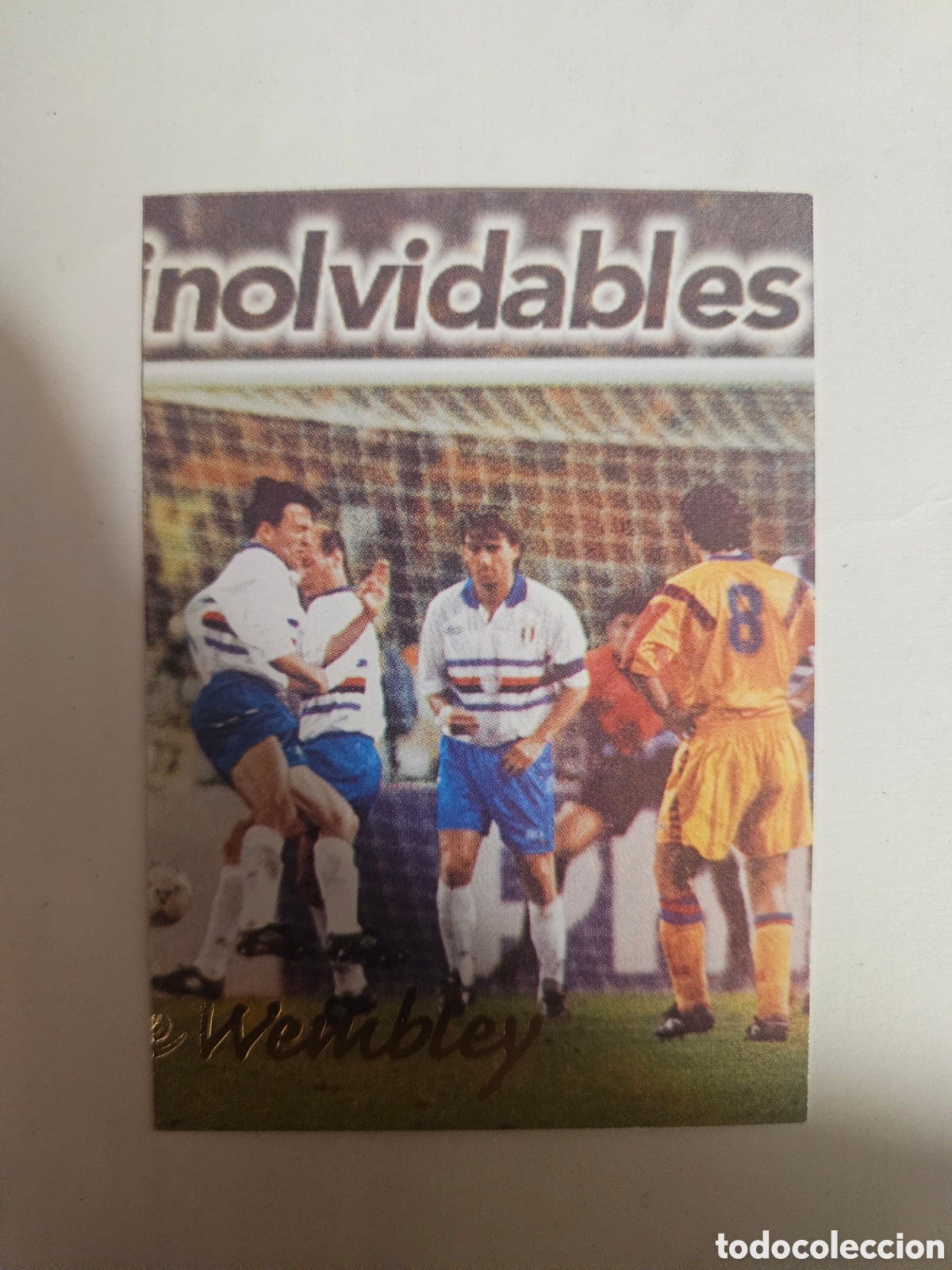 Cromos de f&uacute;tbol: CROMO ALBUM BAR&Ccedil;A CENTENARI CARDS PANINI (1999) 101 FINAL DE WEMBLEY LIGA 99 BARCELONA