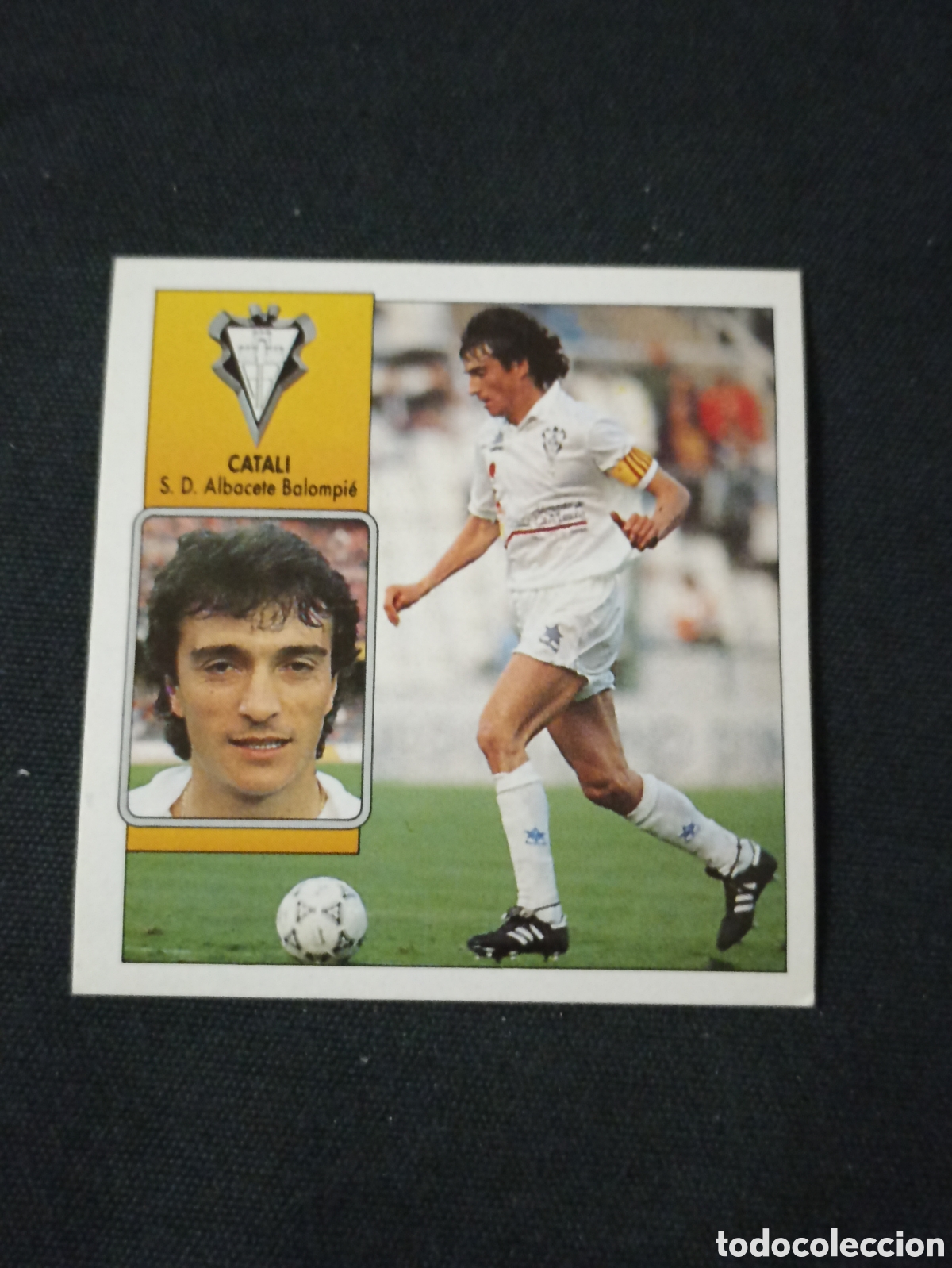 Cromos de f&uacute;tbol: Catali ( Albacete Balompi&eacute; ). Liga este 92-93. Nunca pegado