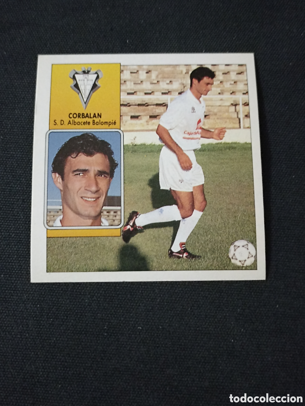Cromos de f&uacute;tbol: Corbalan ( Albacete Balompi&eacute; ). Liga este 92-93. Nunca pegado