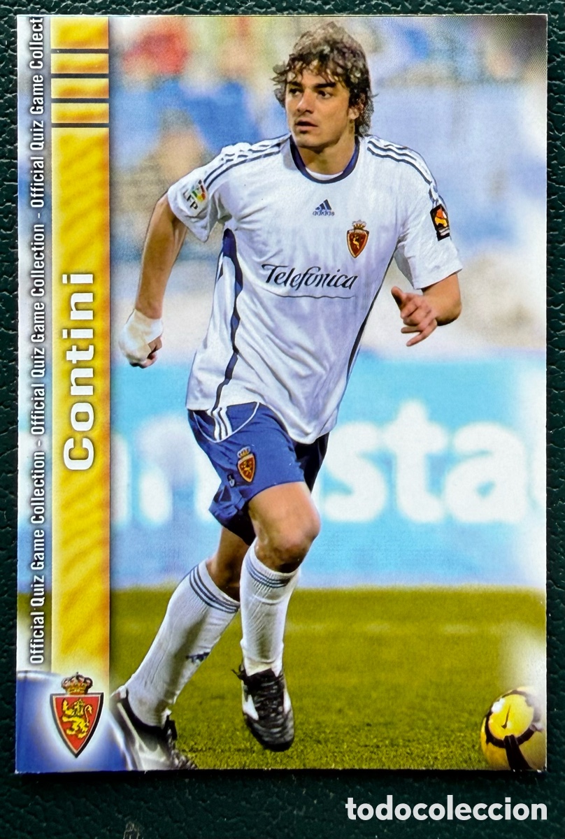Cromos de f&uacute;tbol: 1221 CONTINI REAL ZARAGOZA FICHAS ALBUM MUNDICROMO 2009 2010 09 10