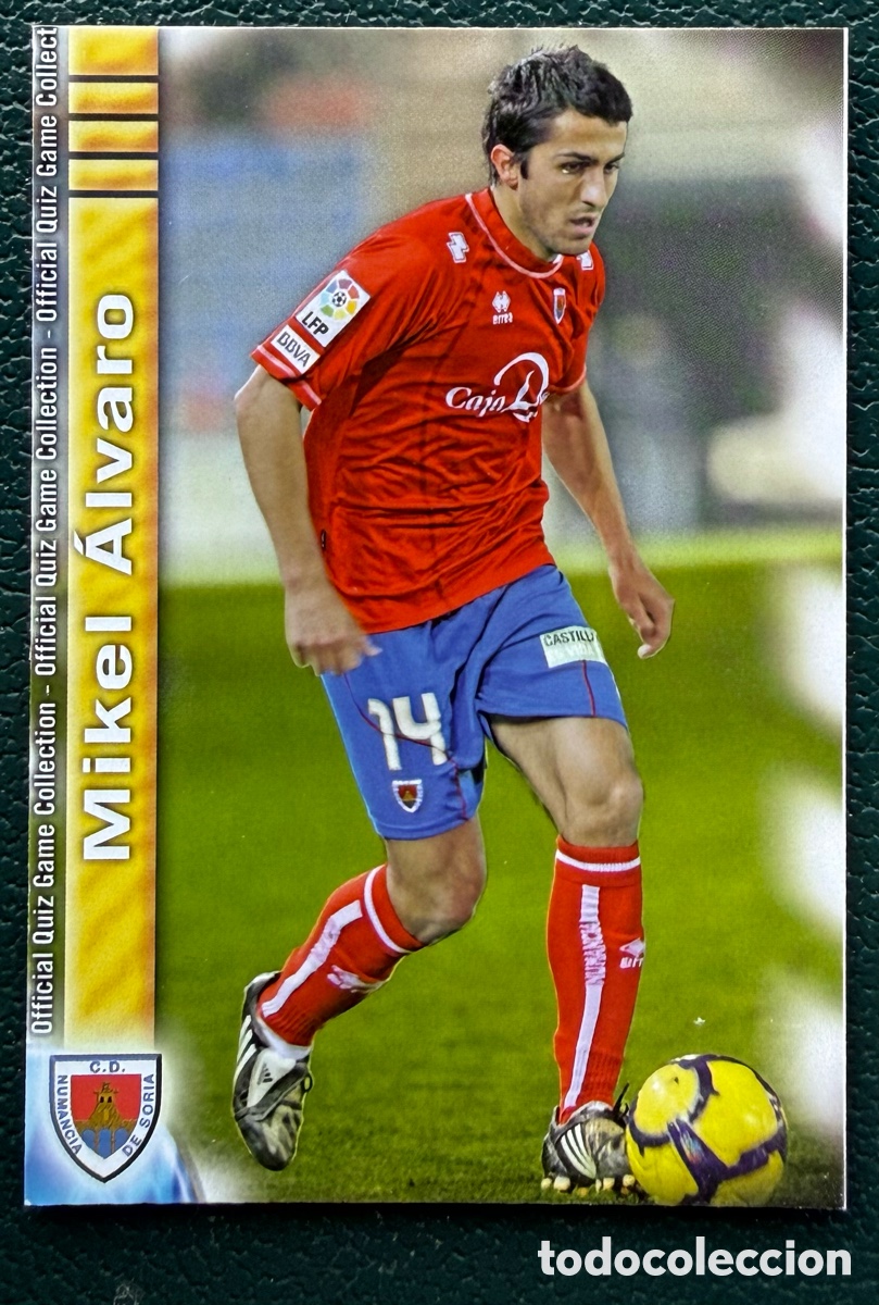 Fu&szlig;ball-Sticker: 1233 MIKEL ALVARO CD NUMANCIA FICHAS ALBUM MUNDICROMO 2009 2010 09 10