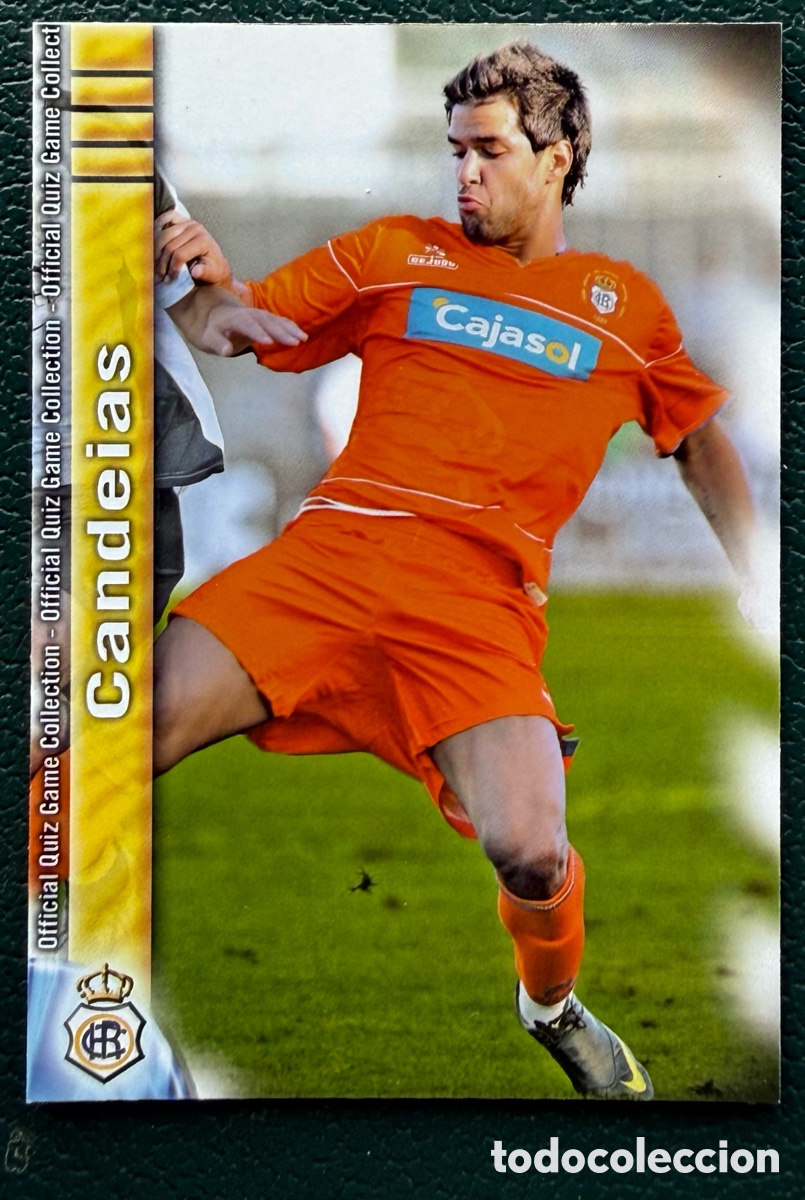 Fu&szlig;ball-Sticker: 1235 CANDEIAS RECREATIVO DE HUELVA FICHAS ALBUM MUNDICROMO 2009 2010 09 10