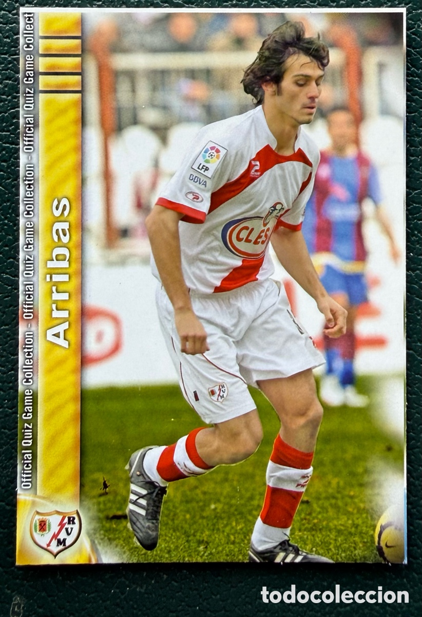 Fu&szlig;ball-Sticker: 1242 ARRIBAS RAYO VALLECANO FICHAS ALBUM MUNDICROMO 2009 2010 09 10