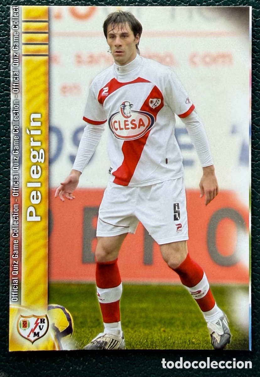 Fu&szlig;ball-Sticker: 1243 PELEGRIN RAYO VALLECANO FICHAS ALBUM MUNDICROMO 2009 2010 09 10