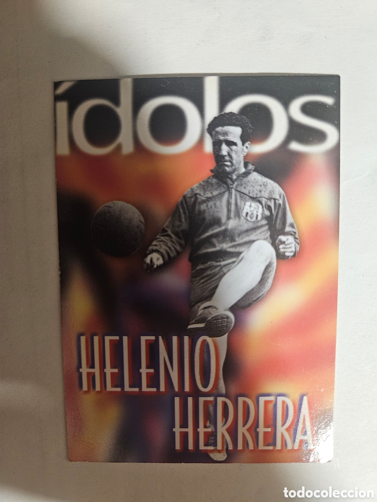 Cromos de f&uacute;tbol: CROMO ALBUM BAR&Ccedil;A CENTENARI CARDS PANINI (1999) 133 HELENIO HERRERA LIGA 99 BARCELONA