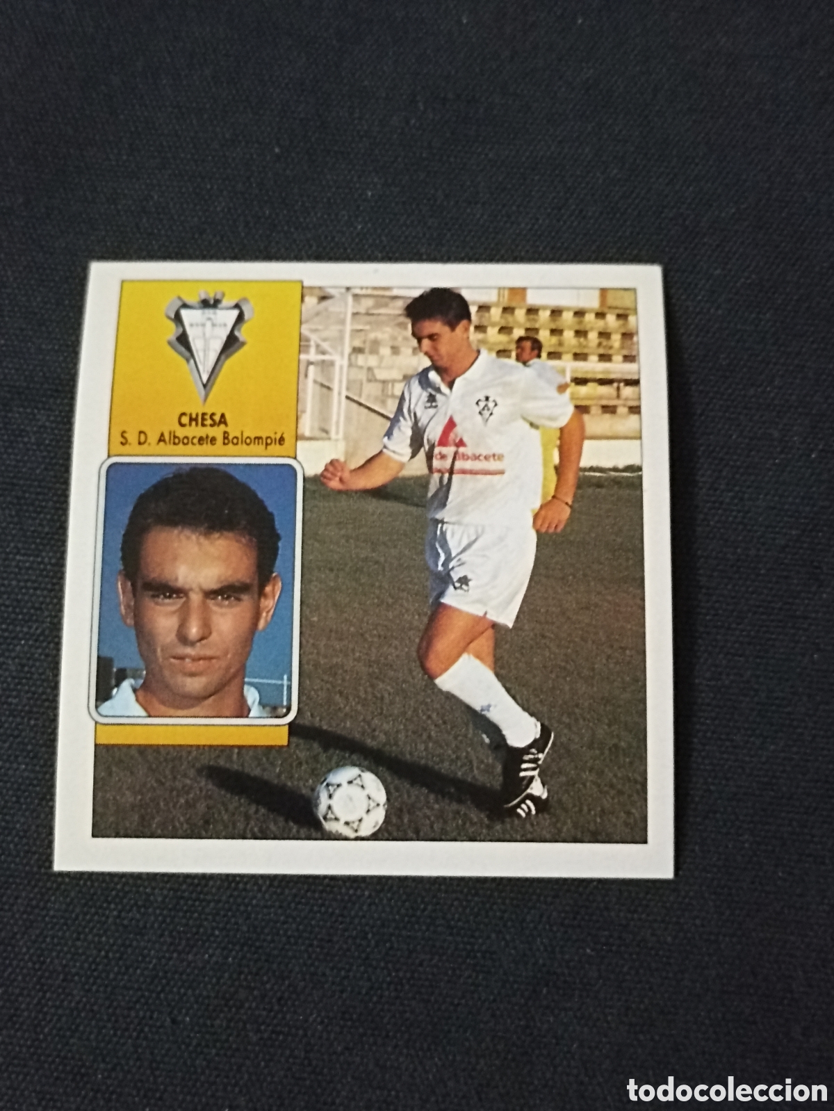 Cromos de f&uacute;tbol: Chesa ( Albacete Balompi&eacute; ). Liga este 92-93. Nunca pegado
