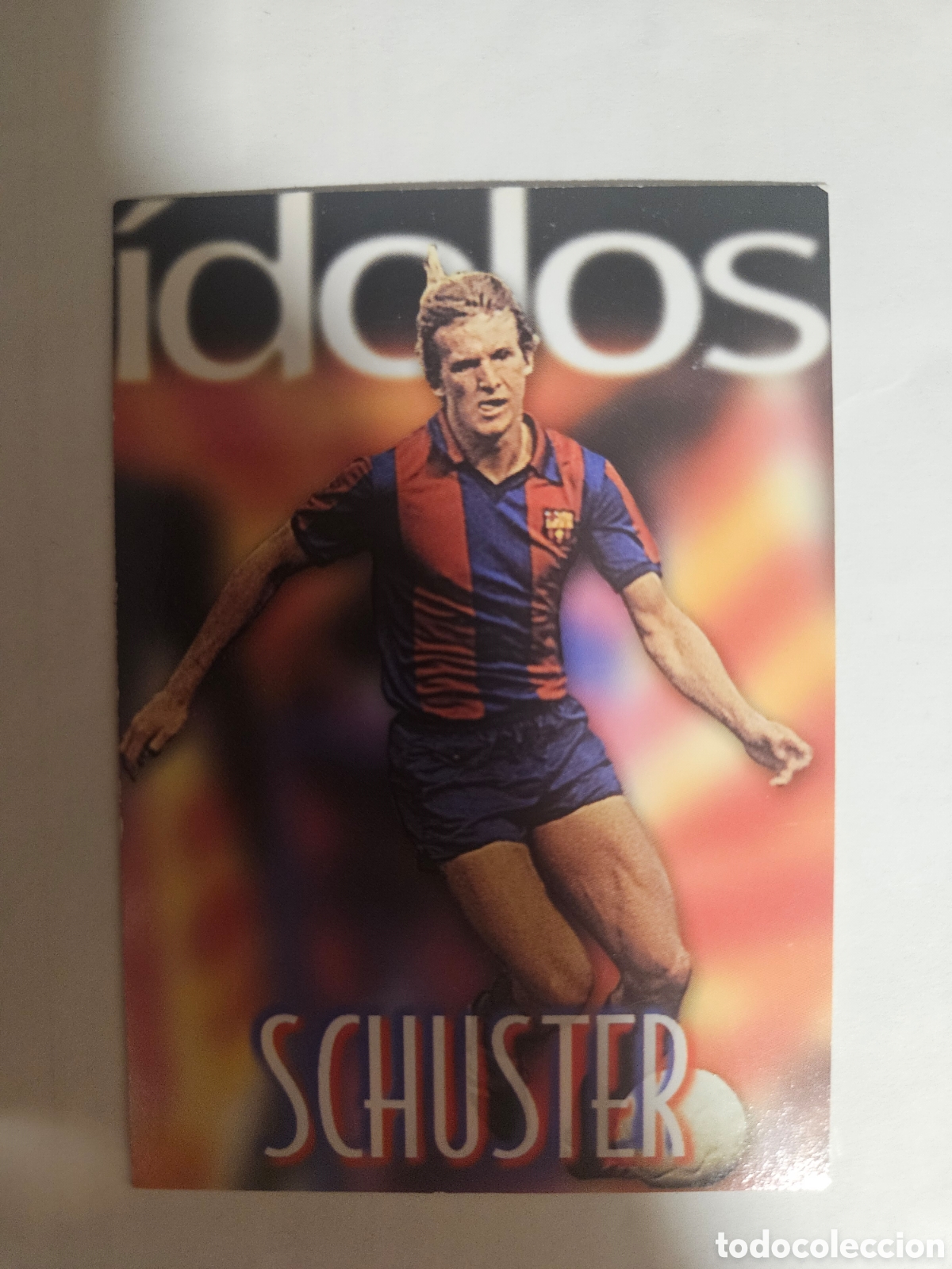 Cromos de f&uacute;tbol: CROMO ALBUM BAR&Ccedil;A CENTENARI CARDS PANINI (1999) 144 SCHUSTER LIGA 99 BARCELONA