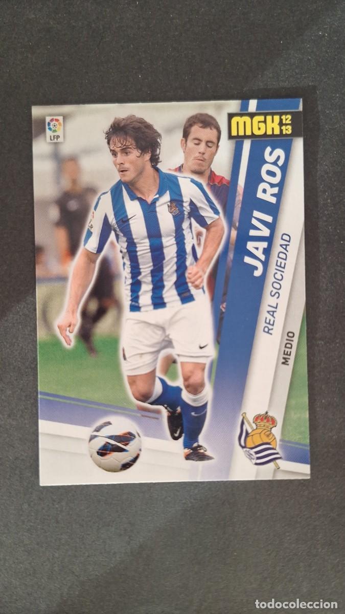 Cromos de f&uacute;tbol: L1 JAVI ROS REAL SOCIEDAD NUEVA FICHA 281 BIS PANINI MEGACRACKS 2012 2013 12 13