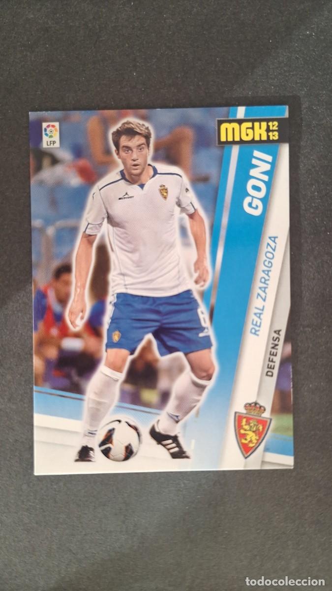 Cromos de f&uacute;tbol: L1 GONI REAL ZARAGOZA NUEVA FICHA 345 BIS PANINI MEGACRACKS 2012 2013 12 13