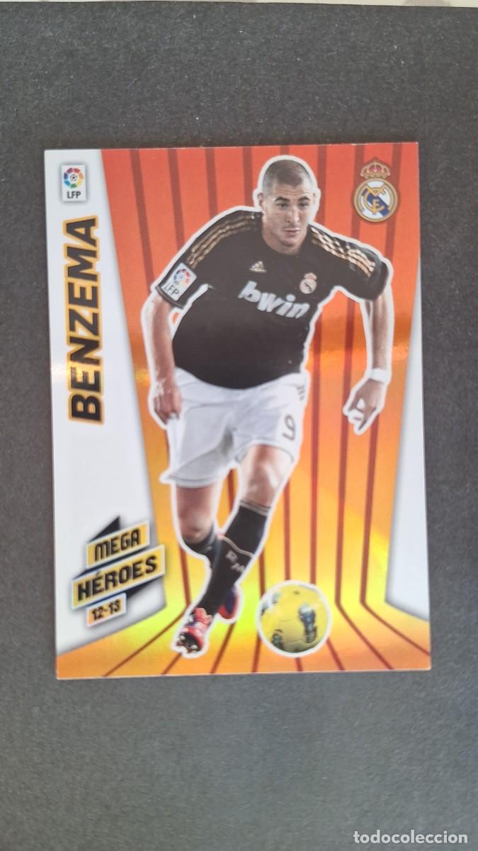 Football Stickers: L1 BENZEMA REAL MADRID MEGA HEROES 362 PANINI MEGACRACKS 2012 2013 12 13