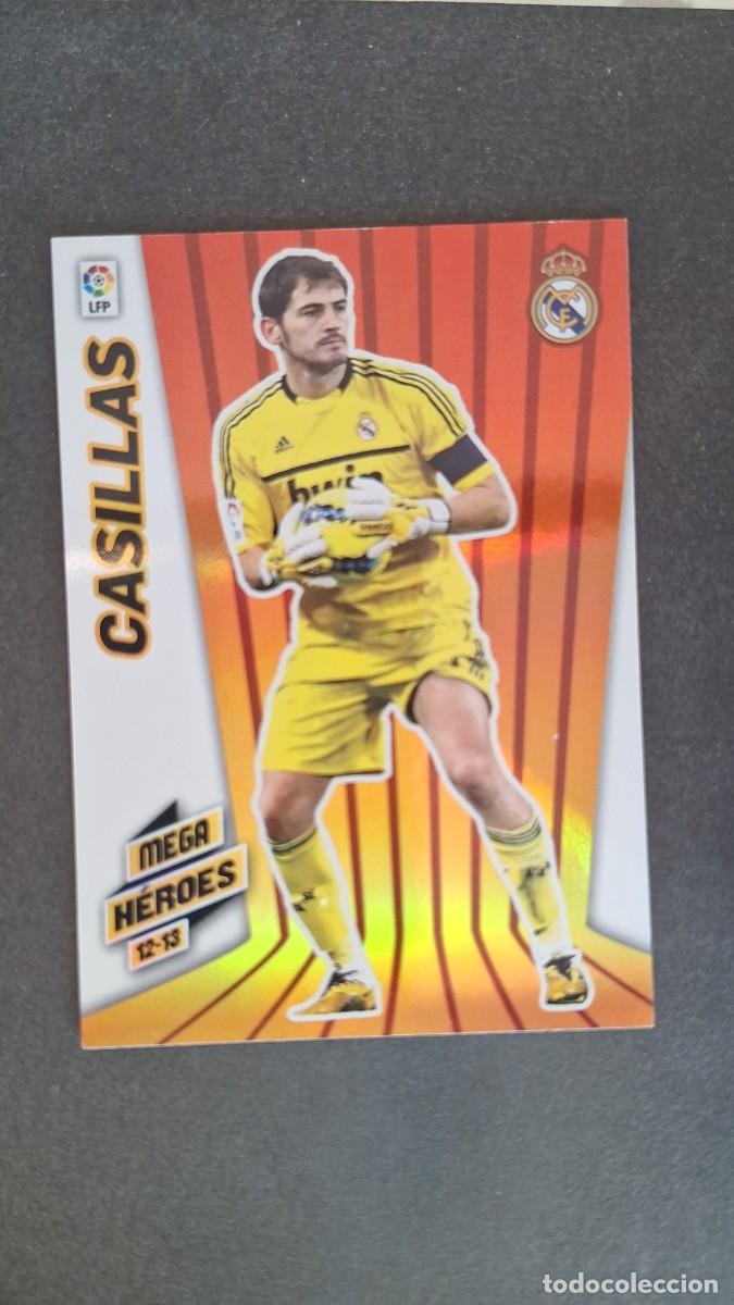 Cromos de f&uacute;tbol: L1 CASILLAS REAL MADRID MEGA HEROES 364 PANINI MEGACRACKS 2012 2013 12 13