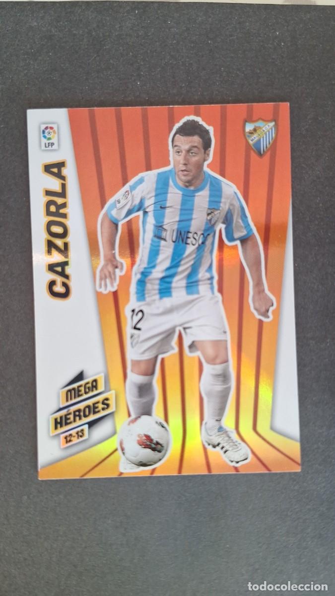 Cromos de f&uacute;tbol: L1 CAZORLA MALAGA C. F. MEGA HEROES 365 PANINI MEGACRACKS 2012 2013 12 13