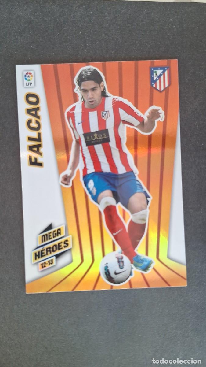 Cromos de f&uacute;tbol: L1 FALCAO ATLETICO DE MADRID MEGA HEROES 369 PANINI MEGACRACKS 2012 2013 12 13