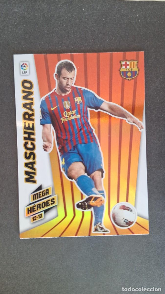 Cromos de f&uacute;tbol: L1 MASCHERANO F. C. BARCELONA MEGA HEROES 374 PANINI MEGACRACKS 2012 2013 12 13
