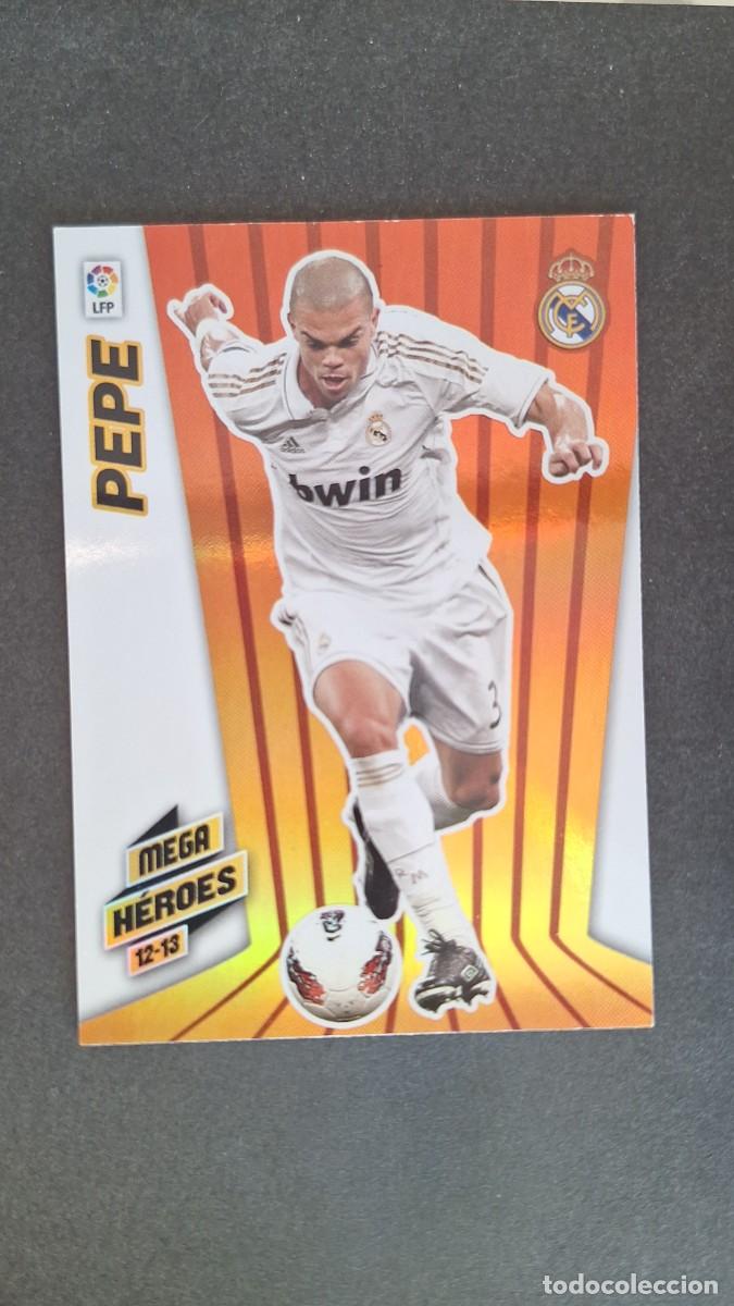 Cromos de f&uacute;tbol: L1 PEPE REAL MADRID MEGA HEROES 377 PANINI MEGACRACKS 2012 2013 12 13