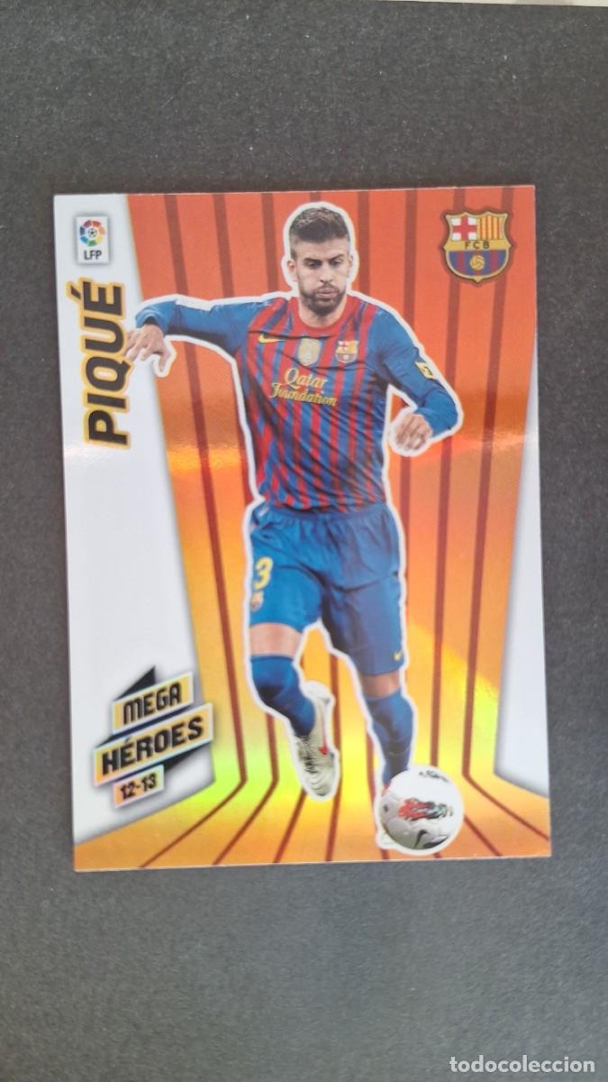 Cromos de f&uacute;tbol: L1 PIQUE F. C. BARCELONA MEGA HEROES 378 PANINI MEGACRACKS 2012 2013 12 13