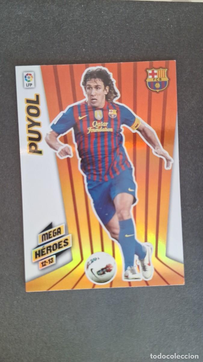 Cromos de f&uacute;tbol: L1 PUYOL F. C. BARCELONA MEGA HEROES 379 PANINI MEGACRACKS 2012 2013 12 13
