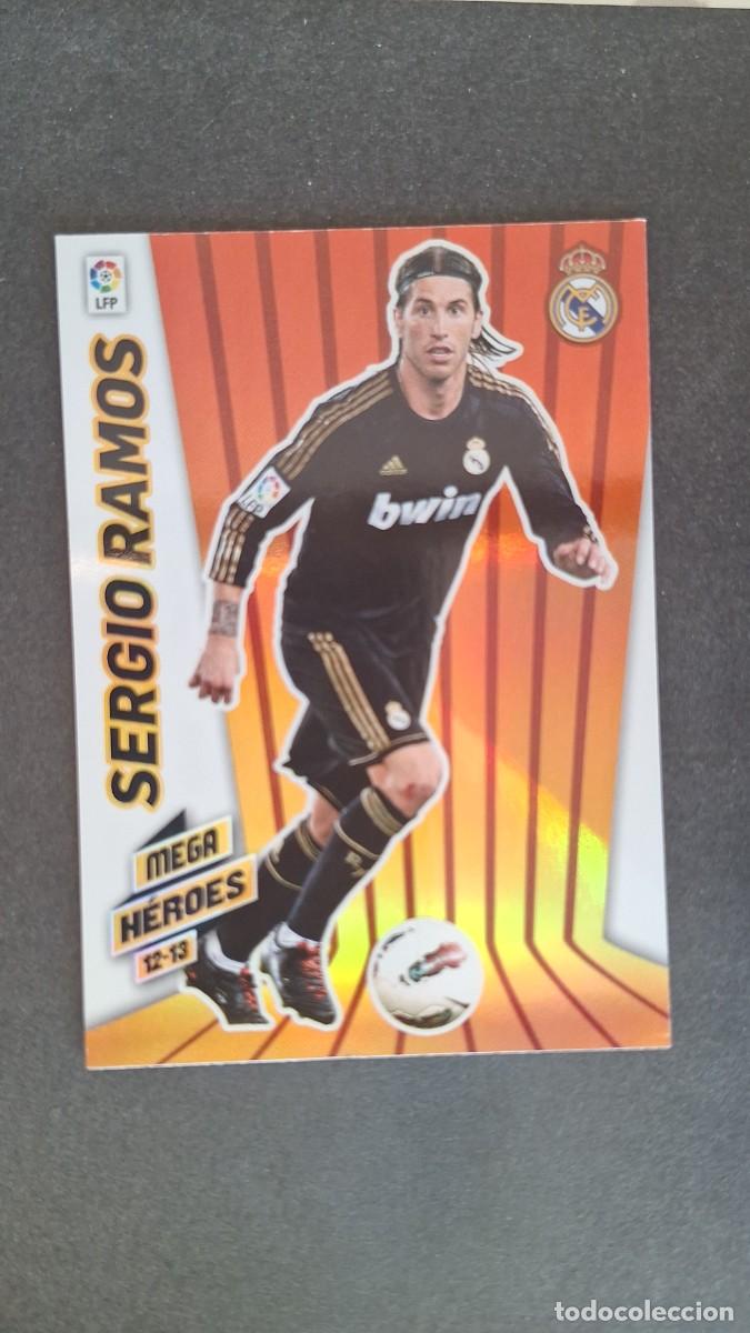 Cromos de f&uacute;tbol: L1 SERGIO RAMOS REAL MADRID MEGA HEROES 381 PANINI MEGACRACKS 2012 2013 12 13