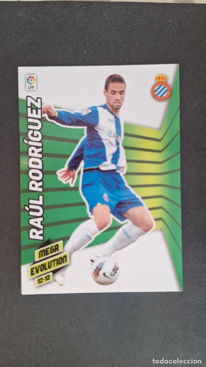 Cromos de f&uacute;tbol: L1 RAUL RODRIGUEZ R. C. D. ESPA&Ntilde;OL MEGA EVOLUTION 404 PANINI MEGACRACKS 2012 2013 12 13