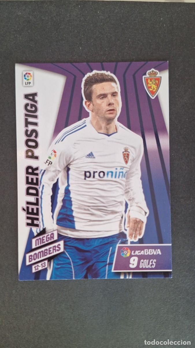Cromos de f&uacute;tbol: L1 HELDER POSTIGA REAL ZARAGOZA MEGA BOMBERS 410 PANINI MEGACRACKS 2012 2013 12 13