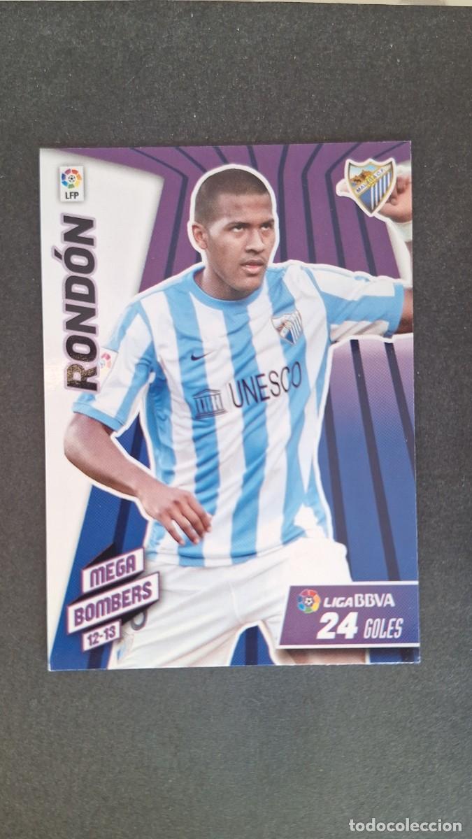 Cromos de f&uacute;tbol: L1 RONDON MALAGA C. F. MEGA BOMBERS 418 PANINI MEGACRACKS 2012 2013 12 13