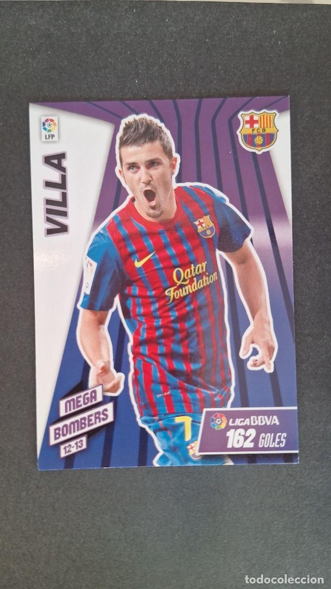 Cromos de f&uacute;tbol: L1 VILLA F. C. BARCELONA MEGA BOMBERS 421 PANINI MEGACRACKS 2012 2013 12 13