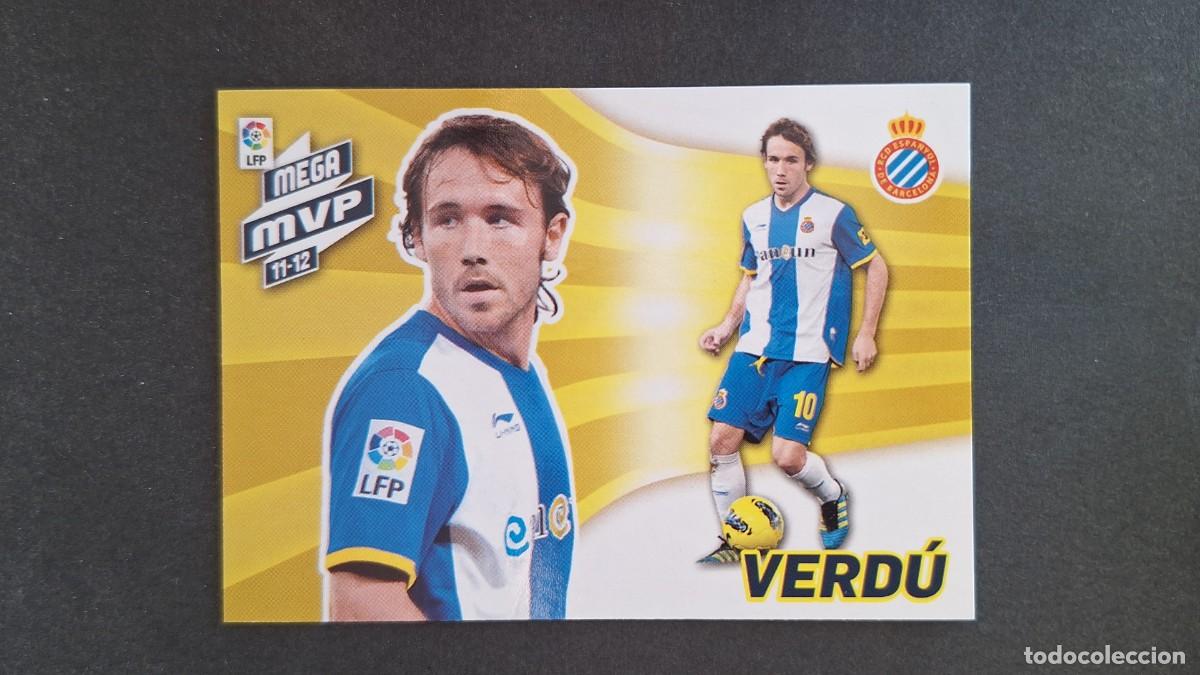 Cromos de f&uacute;tbol: L1 VERDU R. C. D. ESPA&Ntilde;OL MEGA MVP 11 12 428 PANINI MEGACRACKS 2012 2013 12 13