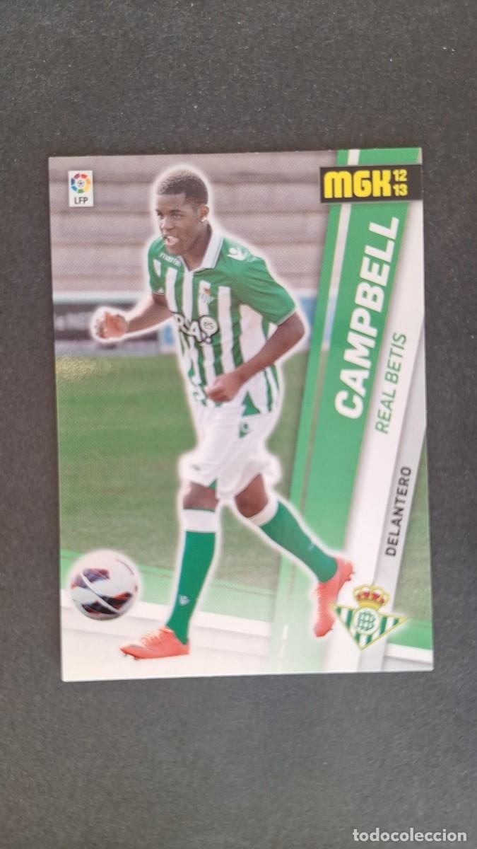 Cromos de f&uacute;tbol: L1 CAMPBELL REAL BETIS BALOMPIE NUEVO FICHAJE 442 PANINI MEGACRACKS 2012 2013 12 13