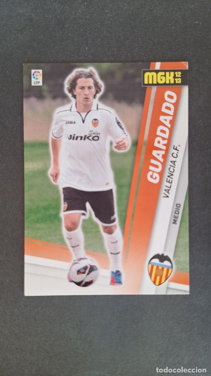Cromos de f&uacute;tbol: L1 GUARDADO VALENCIA C. F. NUEVO FICHAJE 450 PANINI MEGACRACKS 2012 2013 12 13