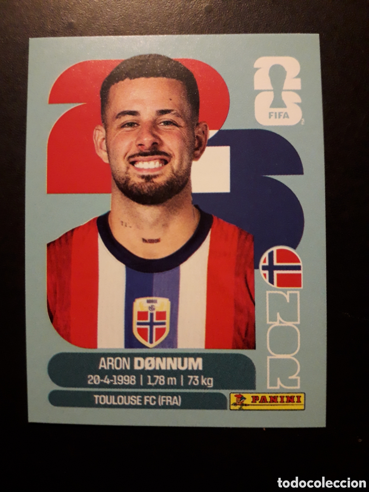 Cromos de f&uacute;tbol: D&Oslash;NNUM NORUEGA NOR 17 MUNDIAL F&Uacute;TBOL 2026 FIFA WORLD CUP PANINI SIN PEGAR PEDIDO M&Iacute;NIMO 3&euro;