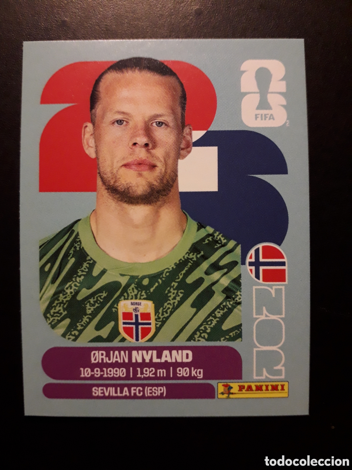 Cromos de f&uacute;tbol: NYLAND NORUEGA NOR 2 MUNDIAL F&Uacute;TBOL 2026 FIFA WORLD CUP PANINI SIN PEGAR PEDIDO M&Iacute;NIMO 3&euro;