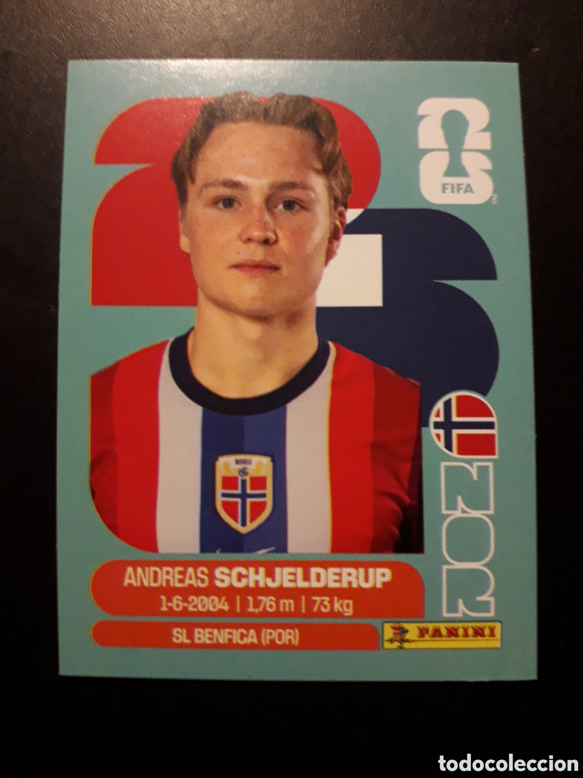 Cromos de f&uacute;tbol: SCHJELDERUP NORUEGA NOR 12 MUNDIAL F&Uacute;TBOL 2026 FIFA WORLD CUP PANINI SIN PEGAR PEDIDO M&Iacute;NIMO 3&euro;